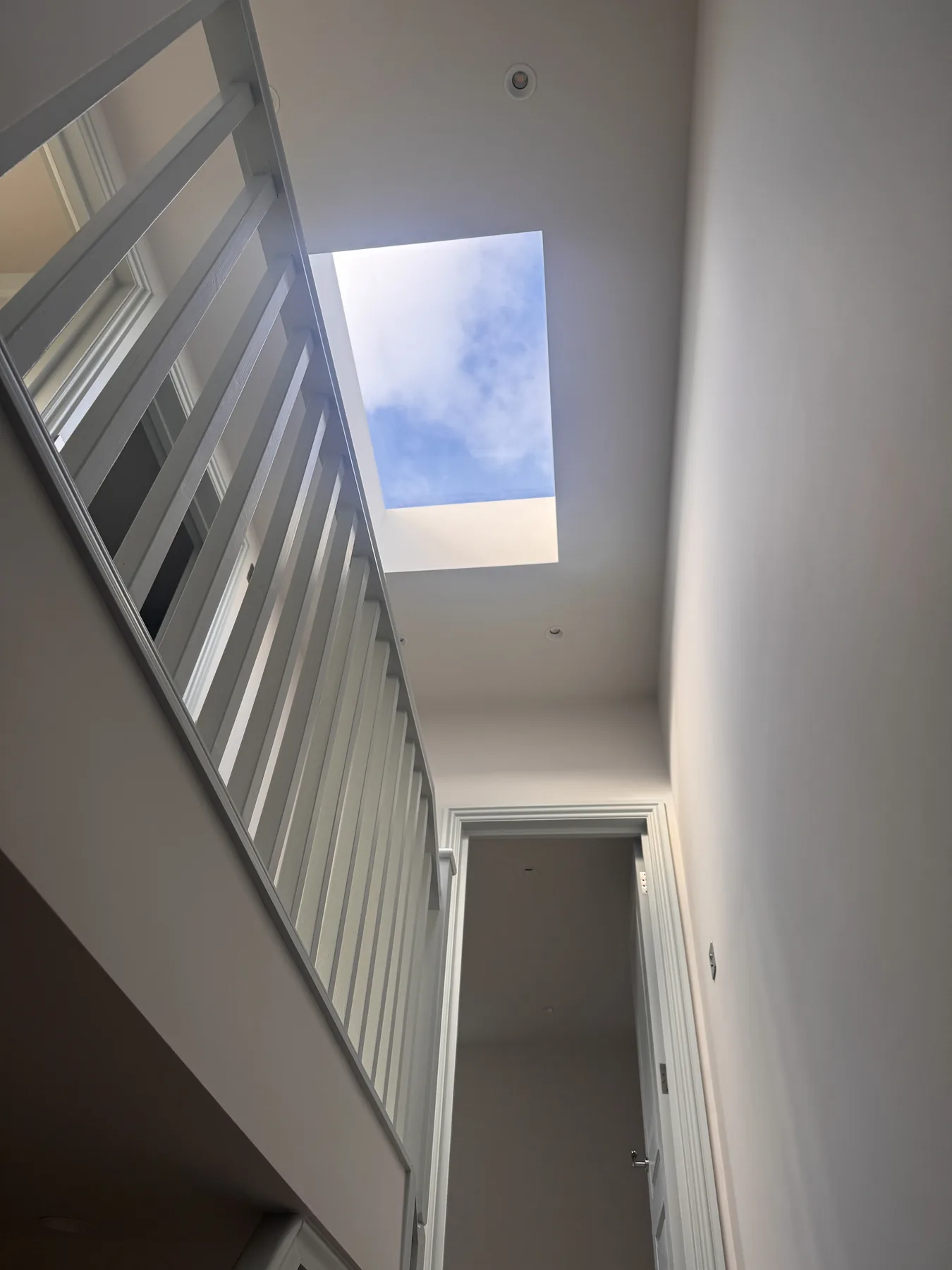 New stairwell and rooflight in a completed South West London loft conversion